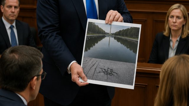 Trump to Present Evidence of Vandalism at Reflecting Pool in Court